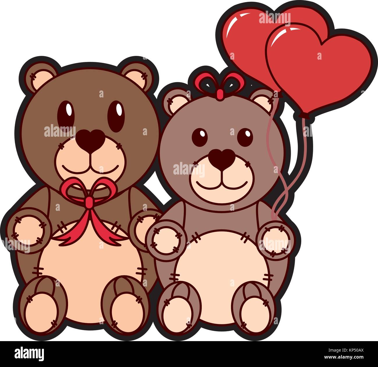 Teddy bear couple design Stock Vector Image & Art - Alamy