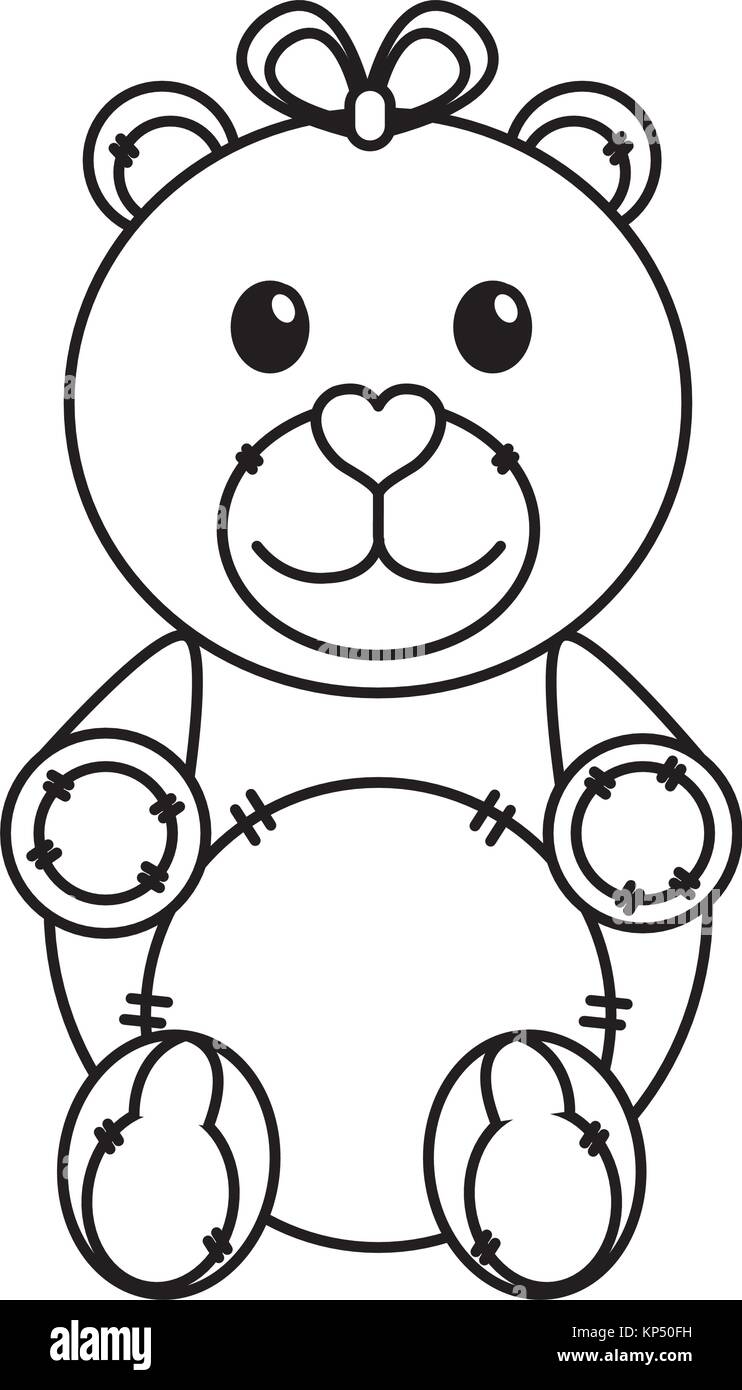 Isolated teddy bear design Stock Vector Image & Art - Alamy