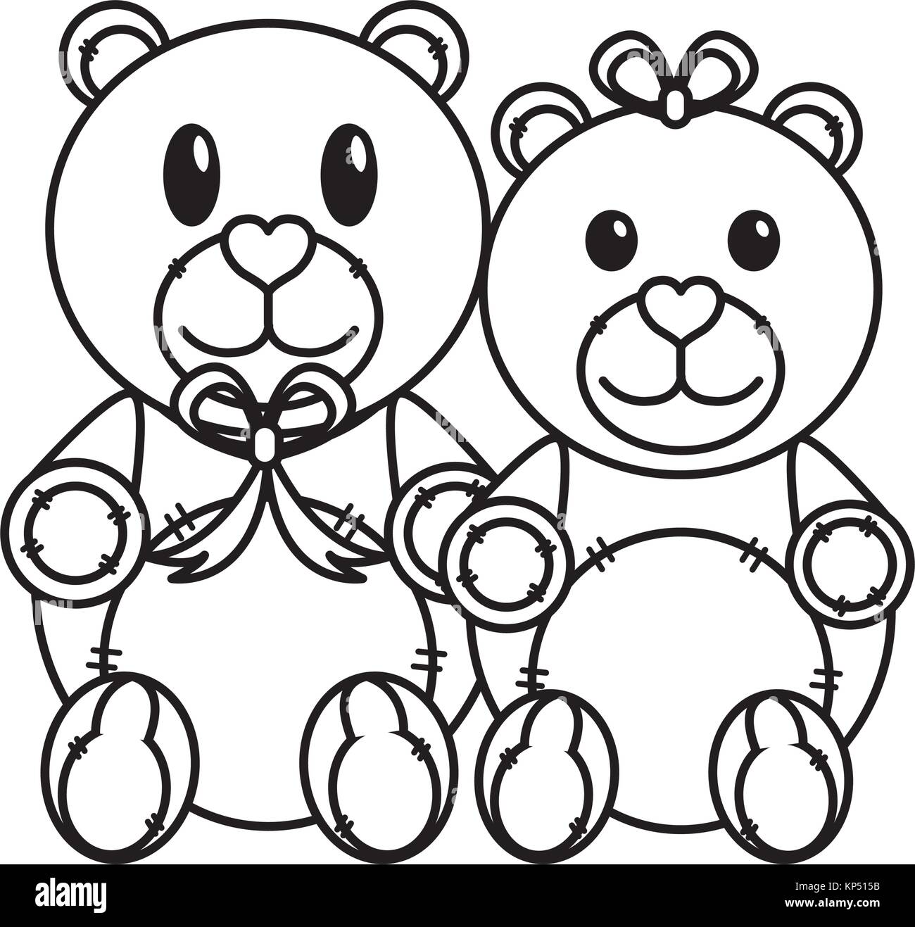 Teddy bear couple design Stock Vector Image & Art - Alamy