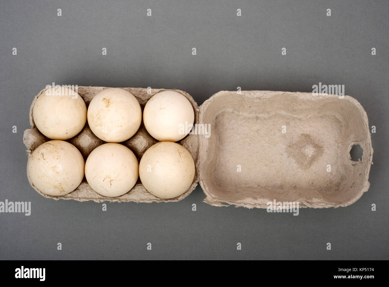 Duck eggs Stock Photo