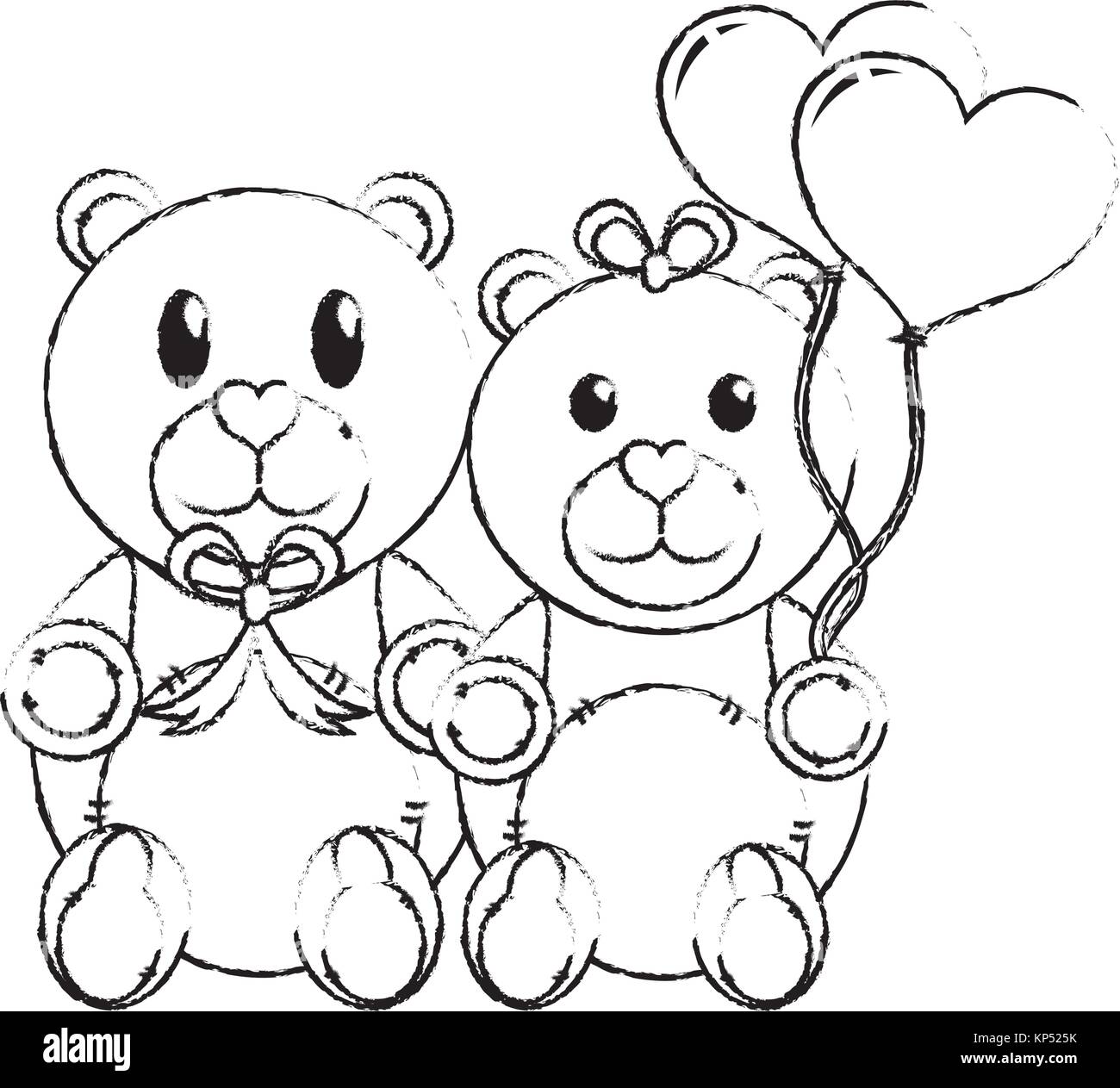 Teddy bear couple design Stock Vector Image & Art - Alamy