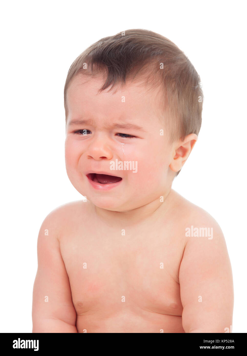 Cute Baby Crying Stock Photo - Alamy