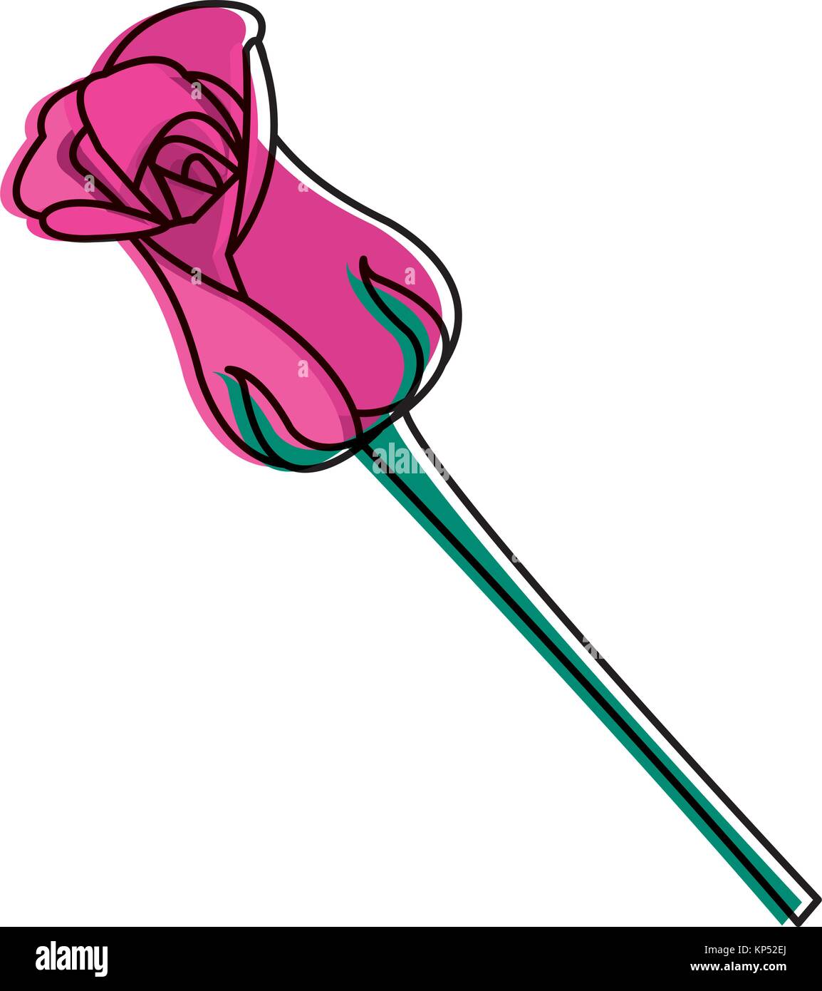 Isolated rose design Stock Vector Image & Art - Alamy