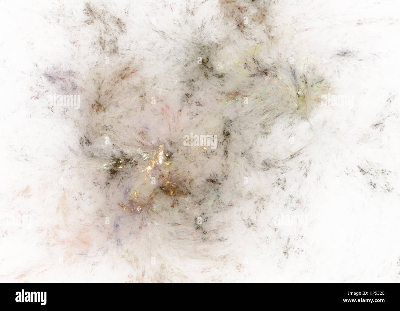 Flame fractal, digitally generated image Stock Photo