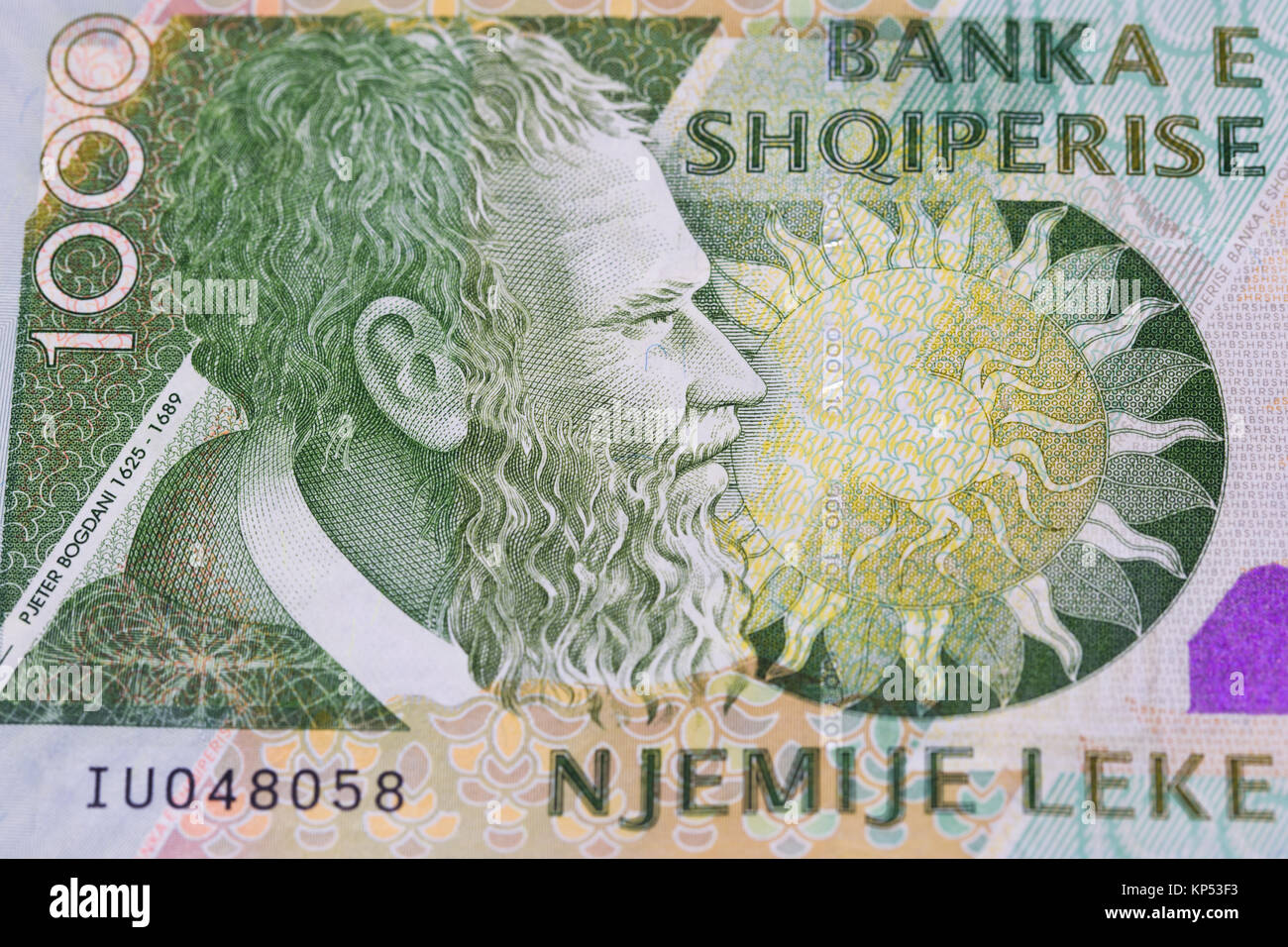 Obverse Of Of Albanian Currency Lek Banknote Of 1000 Denomination obverse-of-of-albanian-currency-lek-banknote-of-1000-denomination