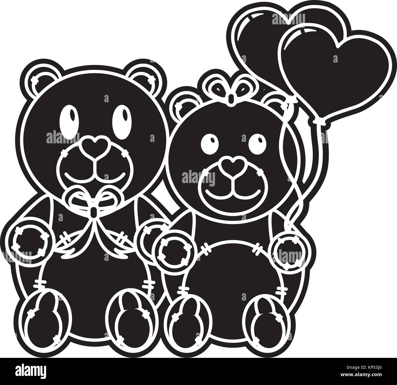 Teddy bear couple design Stock Vector Image & Art - Alamy
