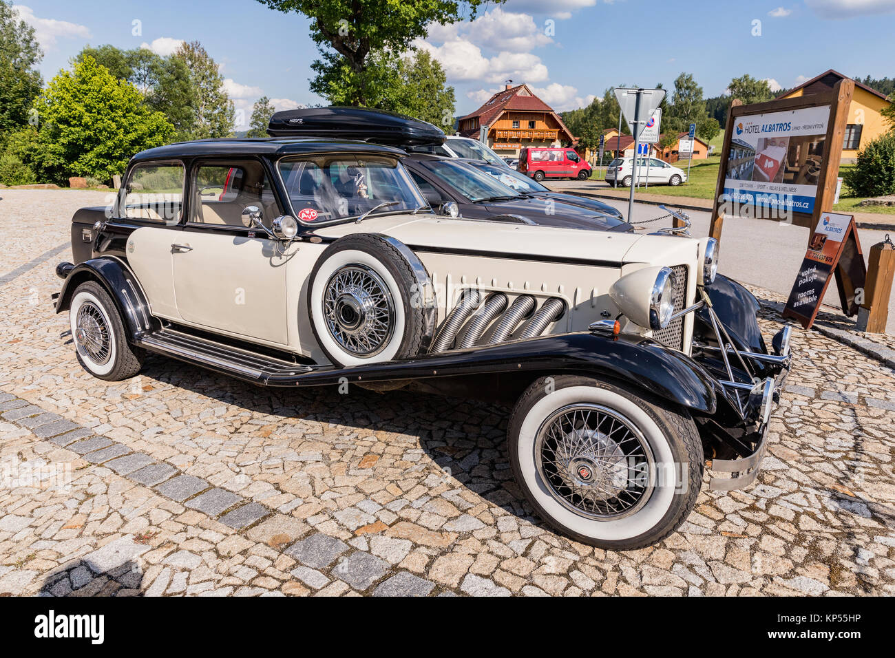 FRYDAVA, Czech Republic 18 July 2017. Bugatti Beauford car on the