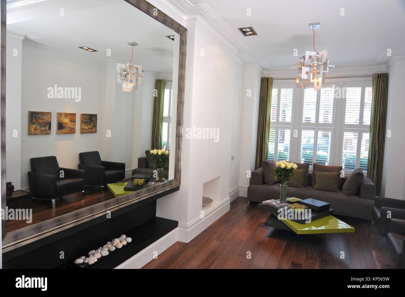 Modern Living room area Stock Photo Alamy