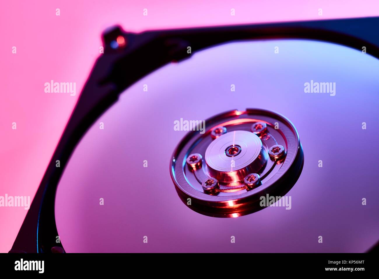 Interior detail of Hard Disk Stock Photo Alamy