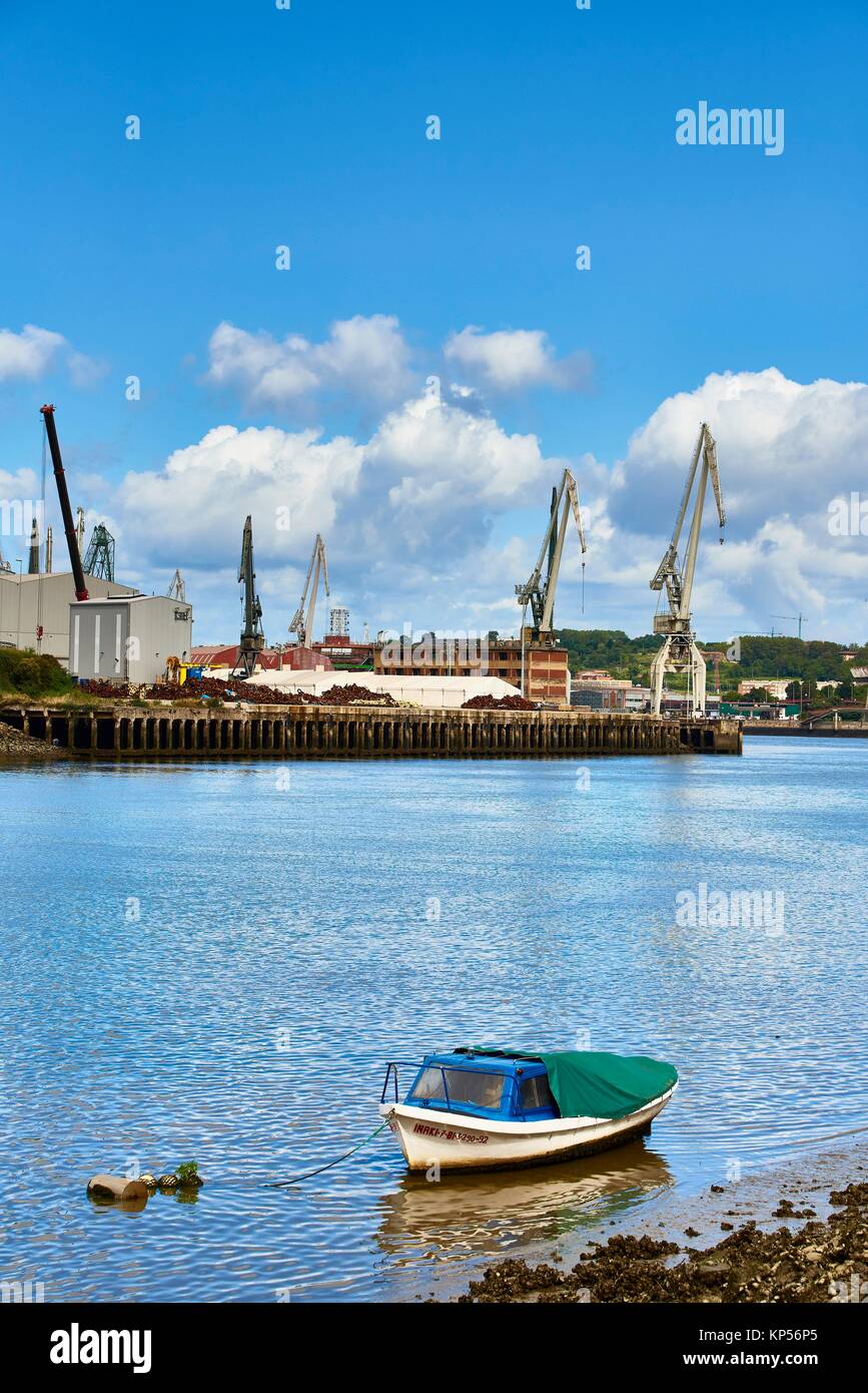 Industrial Zone, Seatao, Biscay, Basque Country, Spain, Europe Stock Photo