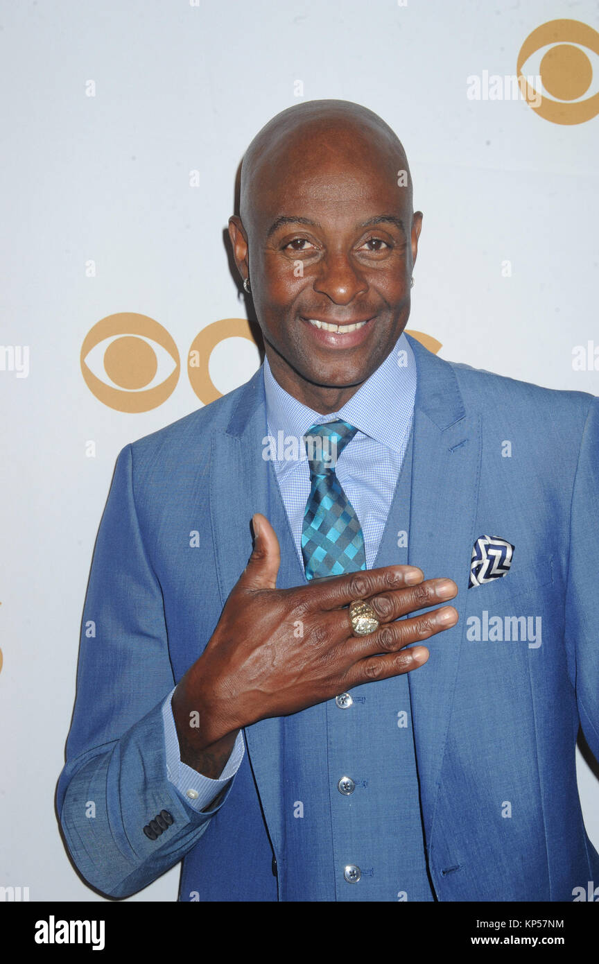 NEW YORK, NY - MAY 13: Jerry Rice attends the 2015 CBS Upfront at The ...