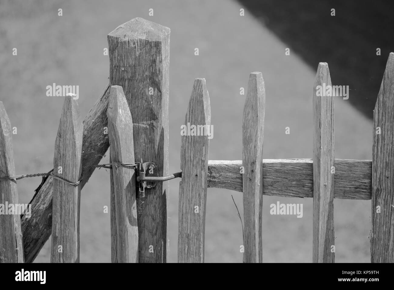 picket fence,chiemgau,bayern,germany Stock Photo