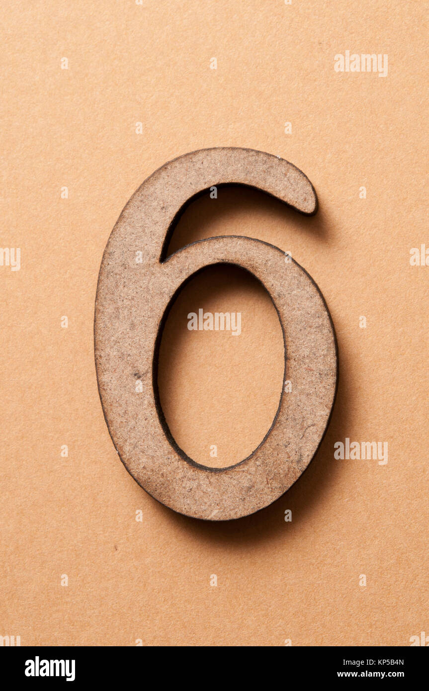 number six Stock Photo