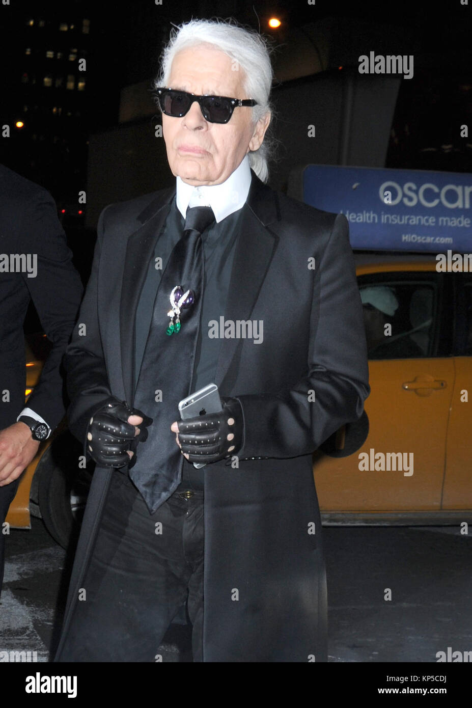NEW YORK, NY - FEBRUARY 13: Karl Lagerfeld attend FENDI celebrates the ...