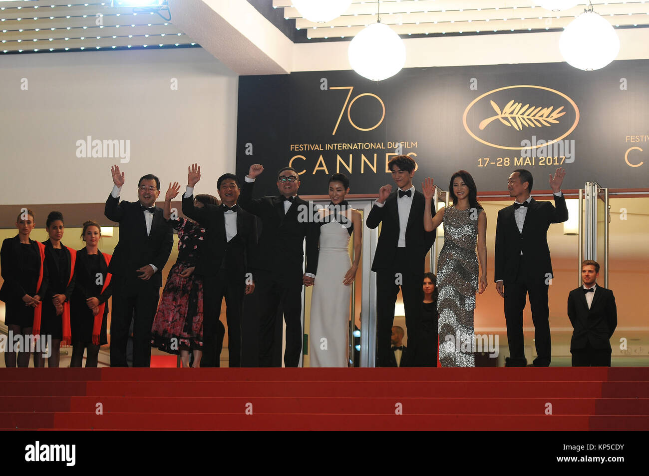 March 22nd, 2017 - Cannes  Ak-Nyeo red carpet during the 70th Cannes Film Festival 2017 Stock Photo