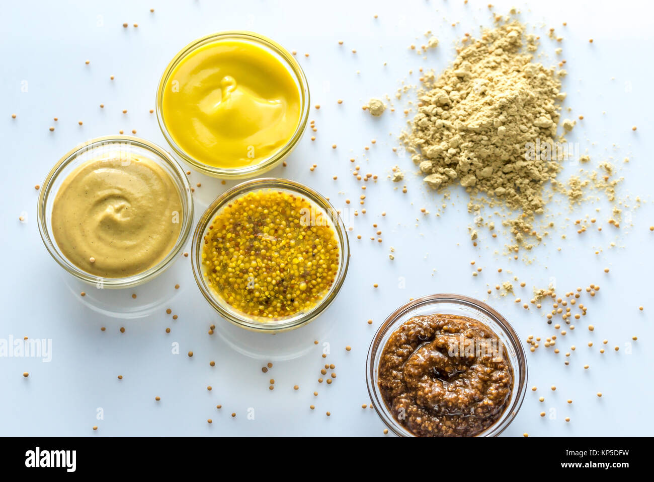 Different kinds of mustard Stock Photo Alamy