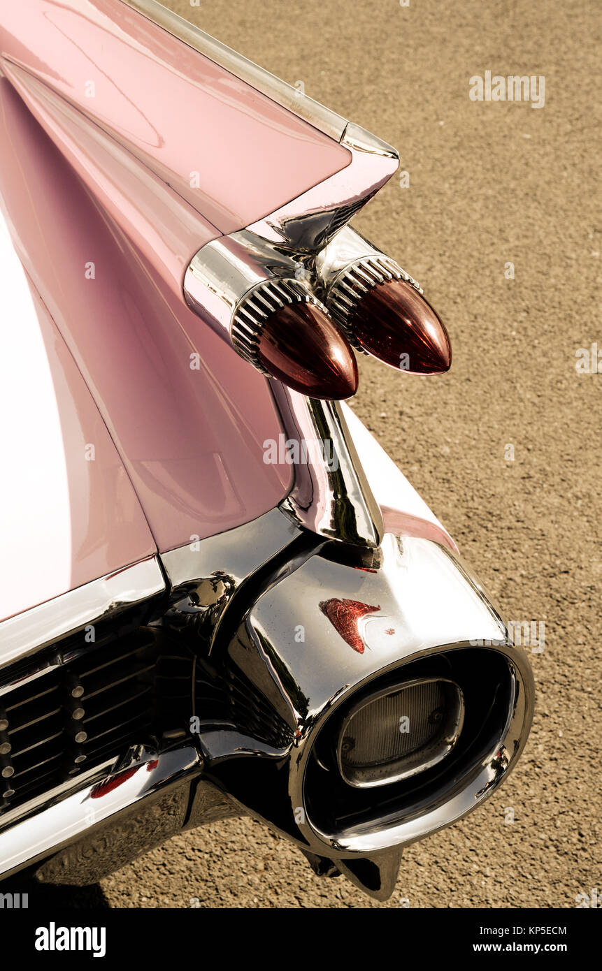 Taillight of an old vintage car in retro image style Stock Photo - Alamy