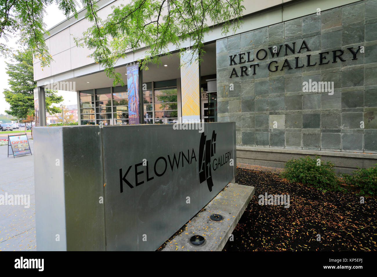 The Kelowna Art Gallery, Kelowna City, Okanagan Lake, British Columbia, Canada. Stock Photo