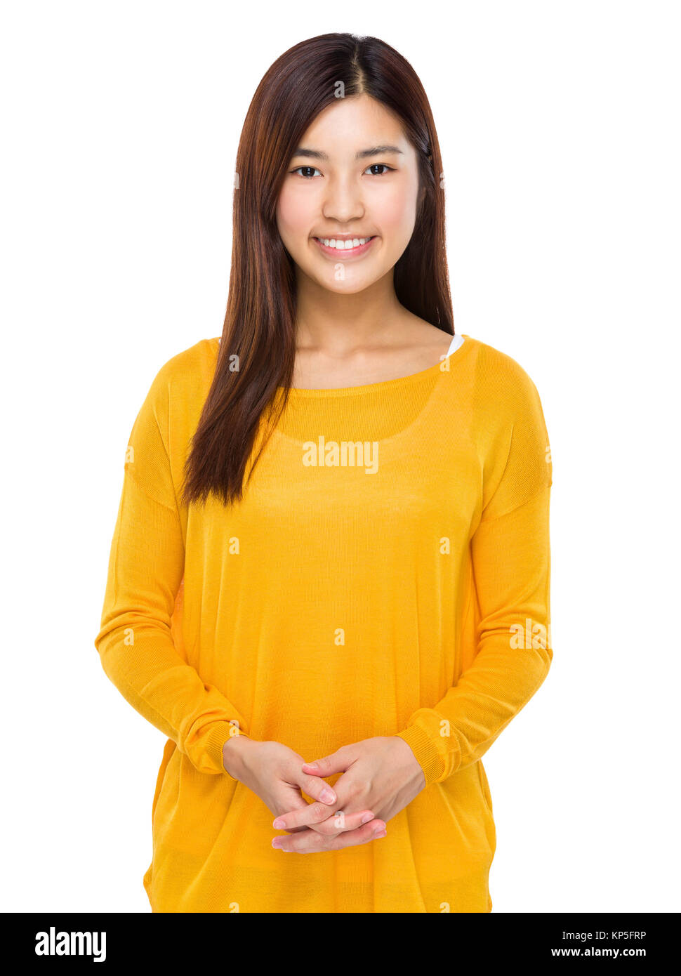 Beautiful young chinese model posing with confidence Stock Photo - Alamy