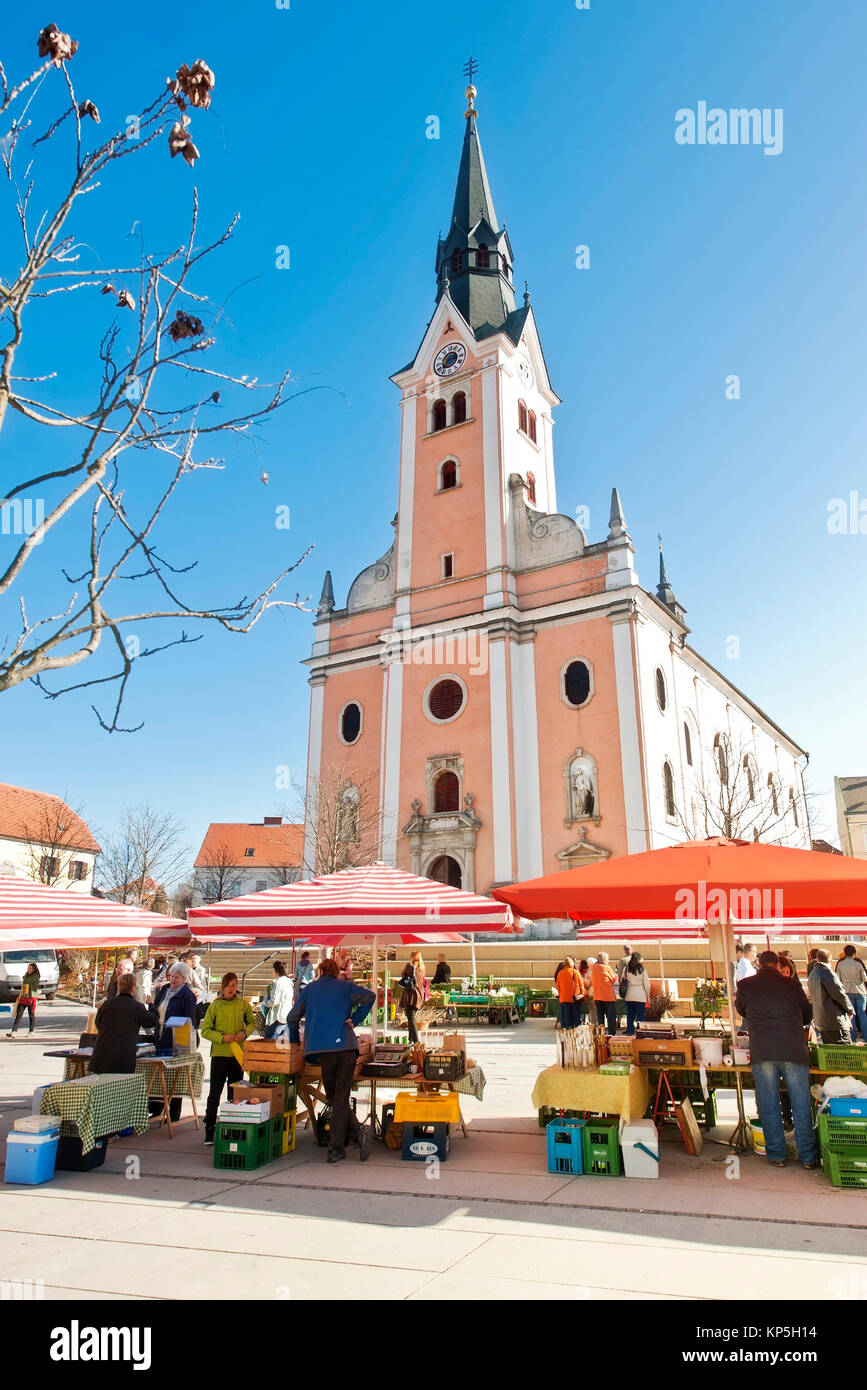 Bauernmarkt, Gleisdorf, Steiermark, ÷sterreich - farmers market, Styria, Austria Stock Photo