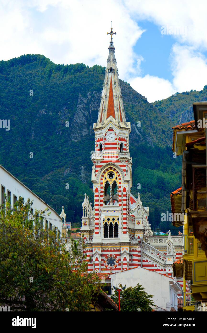 Santuario Nacional de Nuestra Senora del Carmen Iglesia, Bogota,Colombia. Stock Photo