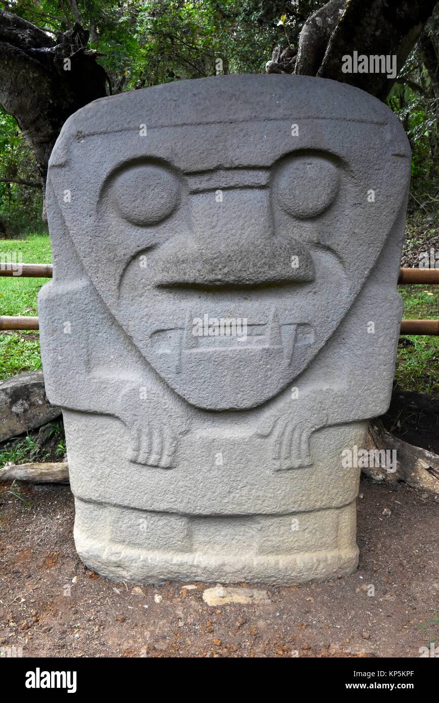San Agustin archaelogical site,Unesco world heritage site,Colombia,South America. Stock Photo