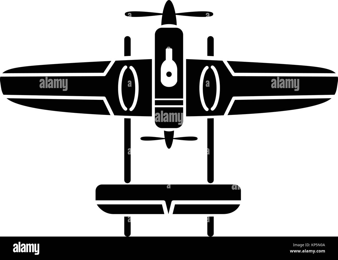 Plane icon, simple style Stock Vector Image & Art - Alamy