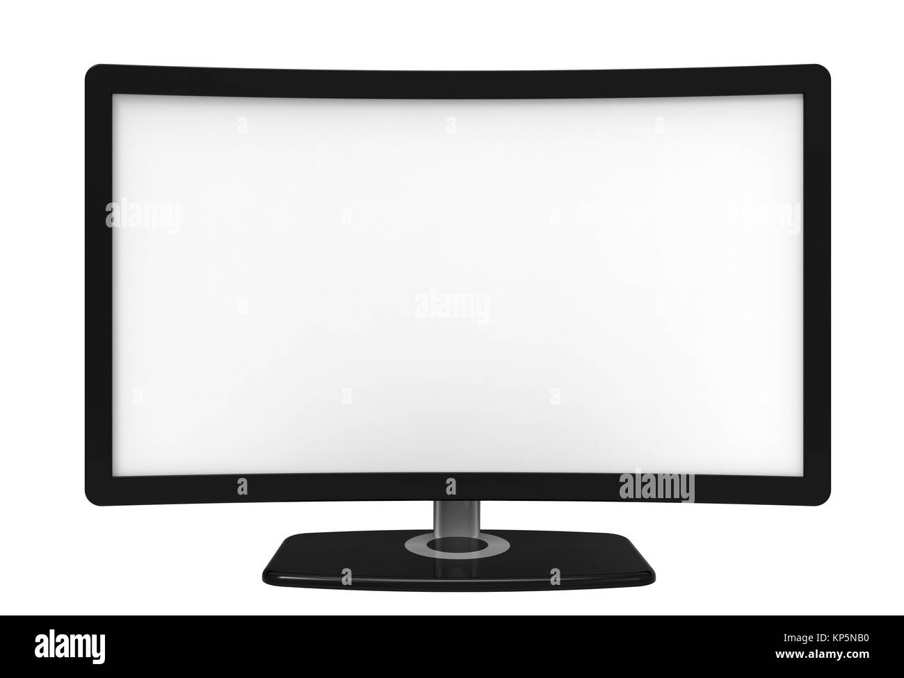 Curved tv screen Stock Photo