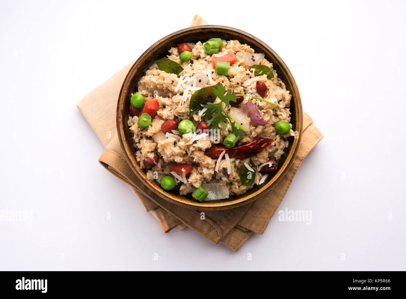Masala Oats Upma is a healthy breakfast menu from India Stock Photo Alamy