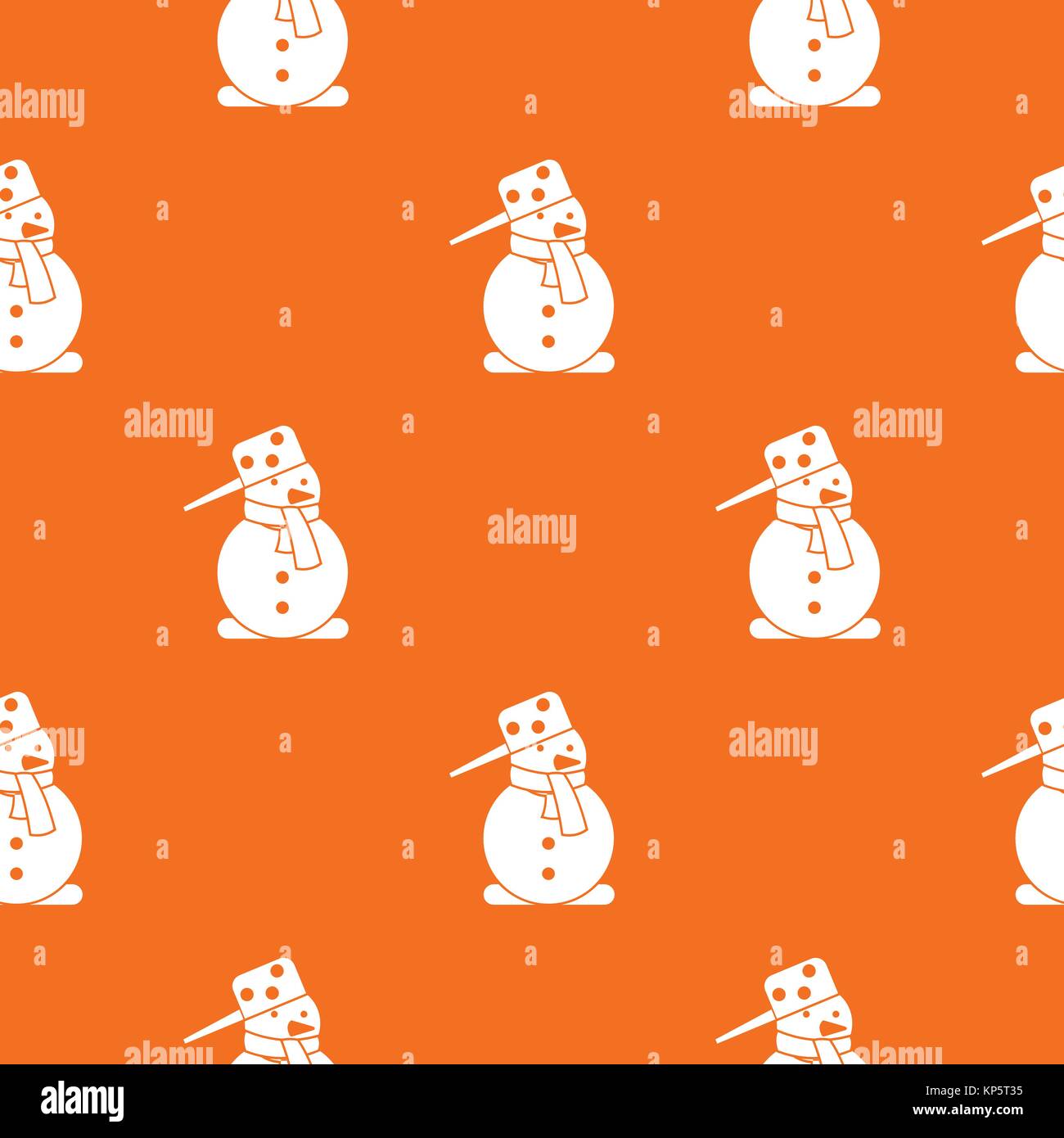 Snowman Pattern Seamless Stock Vector Image Art Alamy