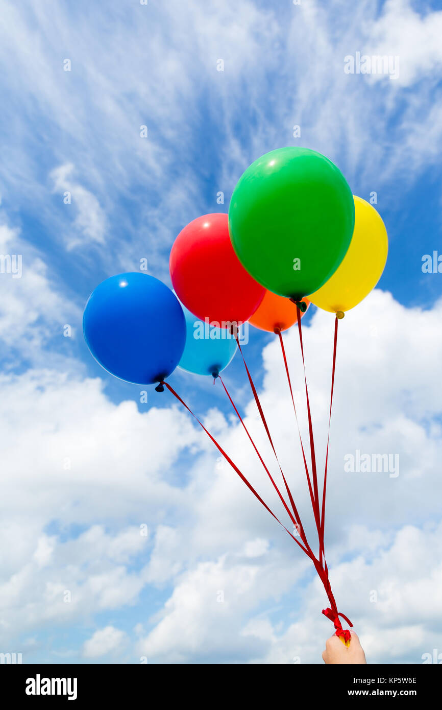 colorful-balloons-in-the-blue-sky-stock-photo-alamy