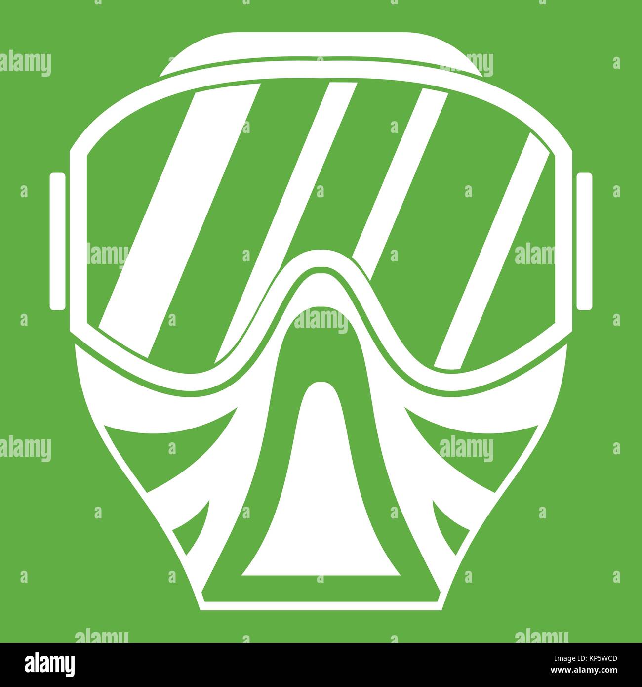 Paintball mask icon green Stock Vector Image & Art Alamy