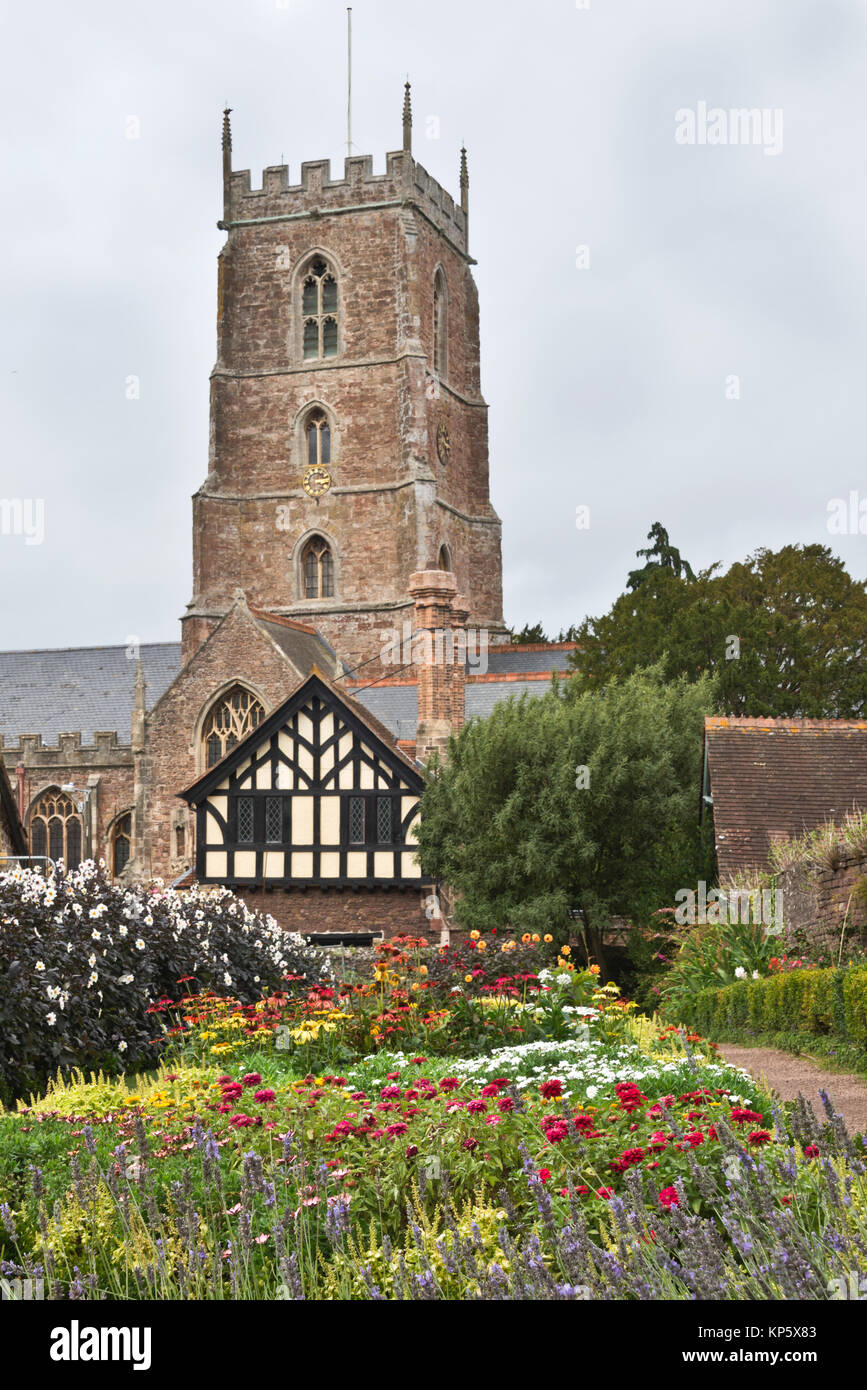 An autum time view of the National Trusts Dream Garden in flower at