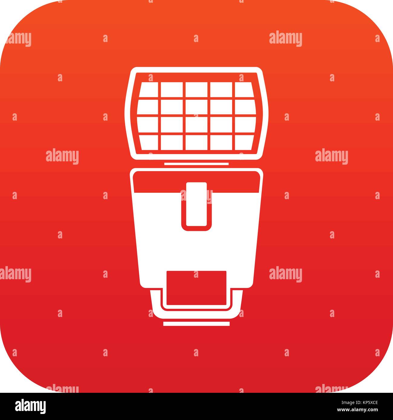 Lighting flash for camera icon digital red Stock Vector Image & Art - Alamy