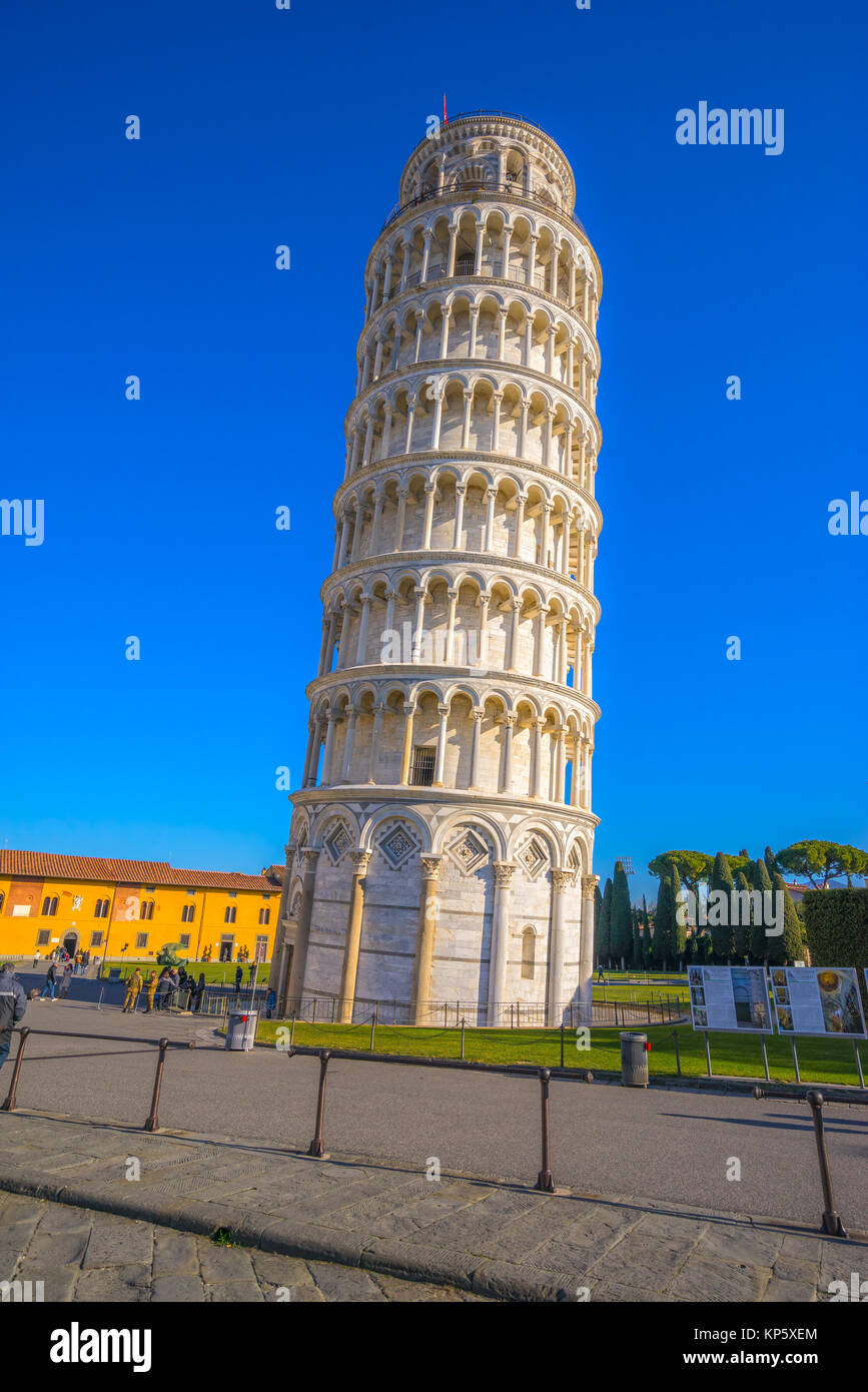 Pisa,The Leaning Tower. Tuscany, Italy. Stock Photo