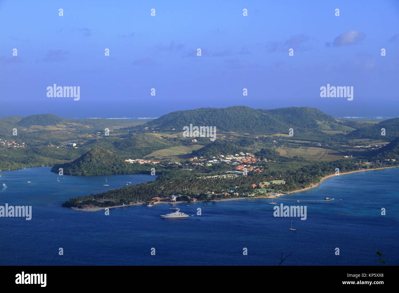Baie du Marin Sainte Anne Martinique FWI Carribean Stock Photo