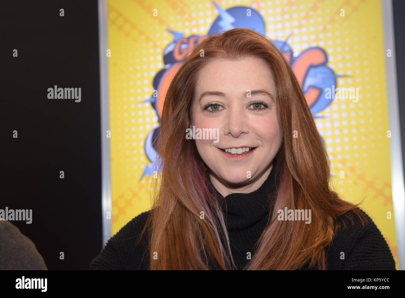 Dortmund, Germany - December 9th 2017: US Actress Alyson Hannigan (* 1974, Buffy The Vampire Slayer, Angel, How I Met Your Mother, American Pie) Stock Photo