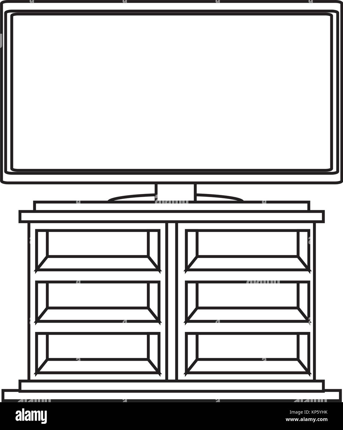 flat television icon Stock Vector Image & Art - Alamy