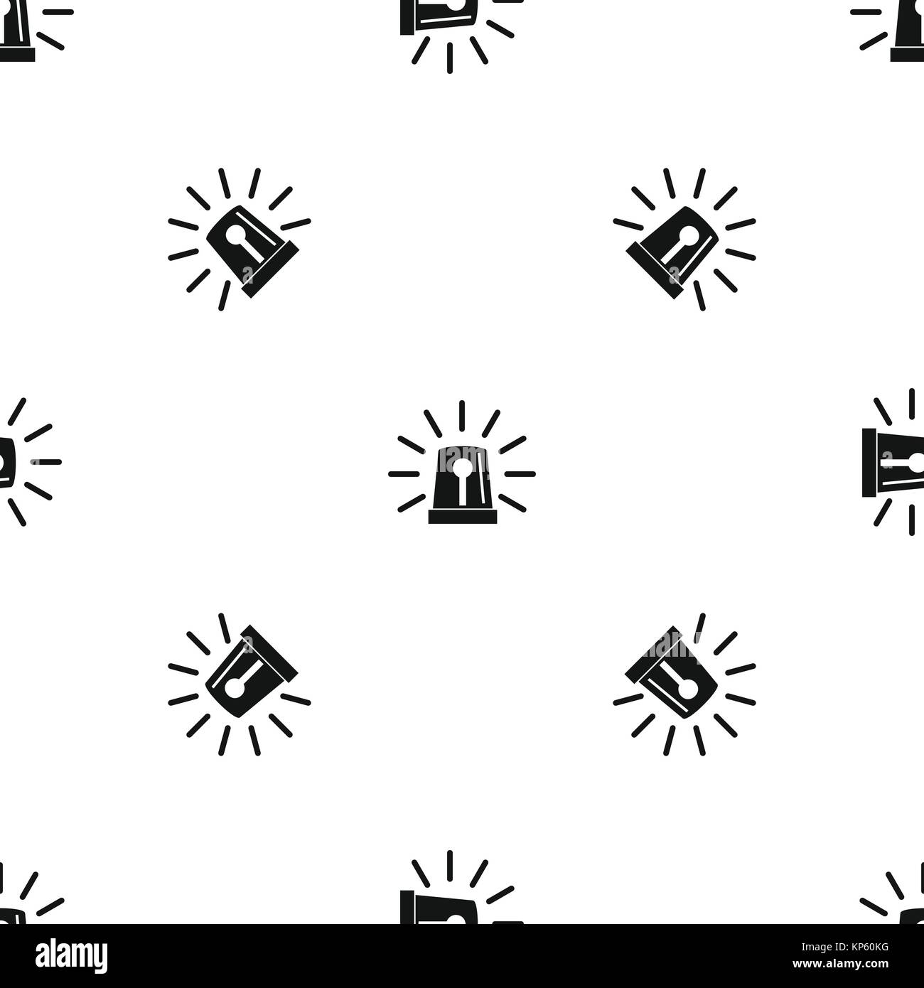 Flashing emergency light pattern seamless black Stock Vector Image