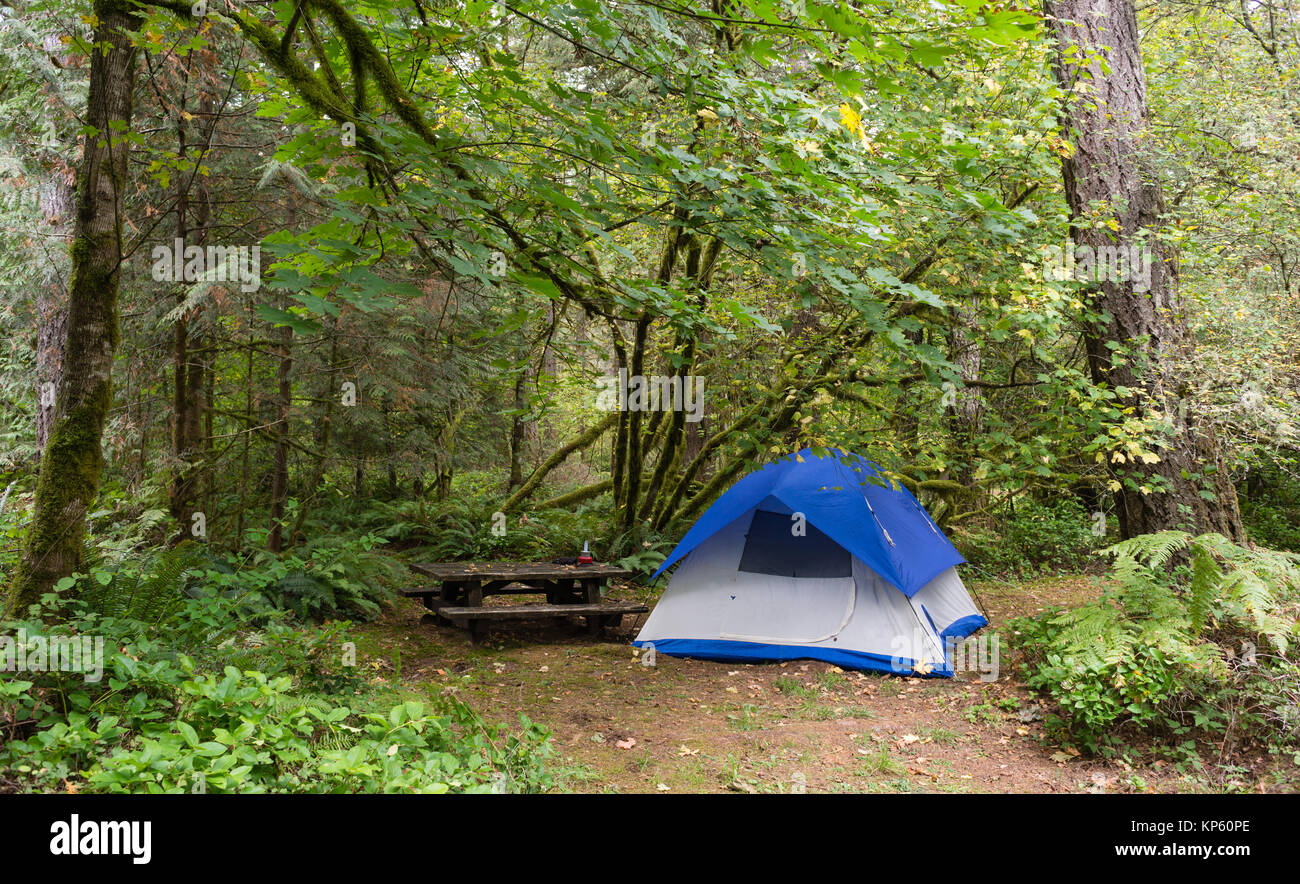 2 Person Tent Wooded Campsite Oxbow Regional Park Stock Photo - Alamy