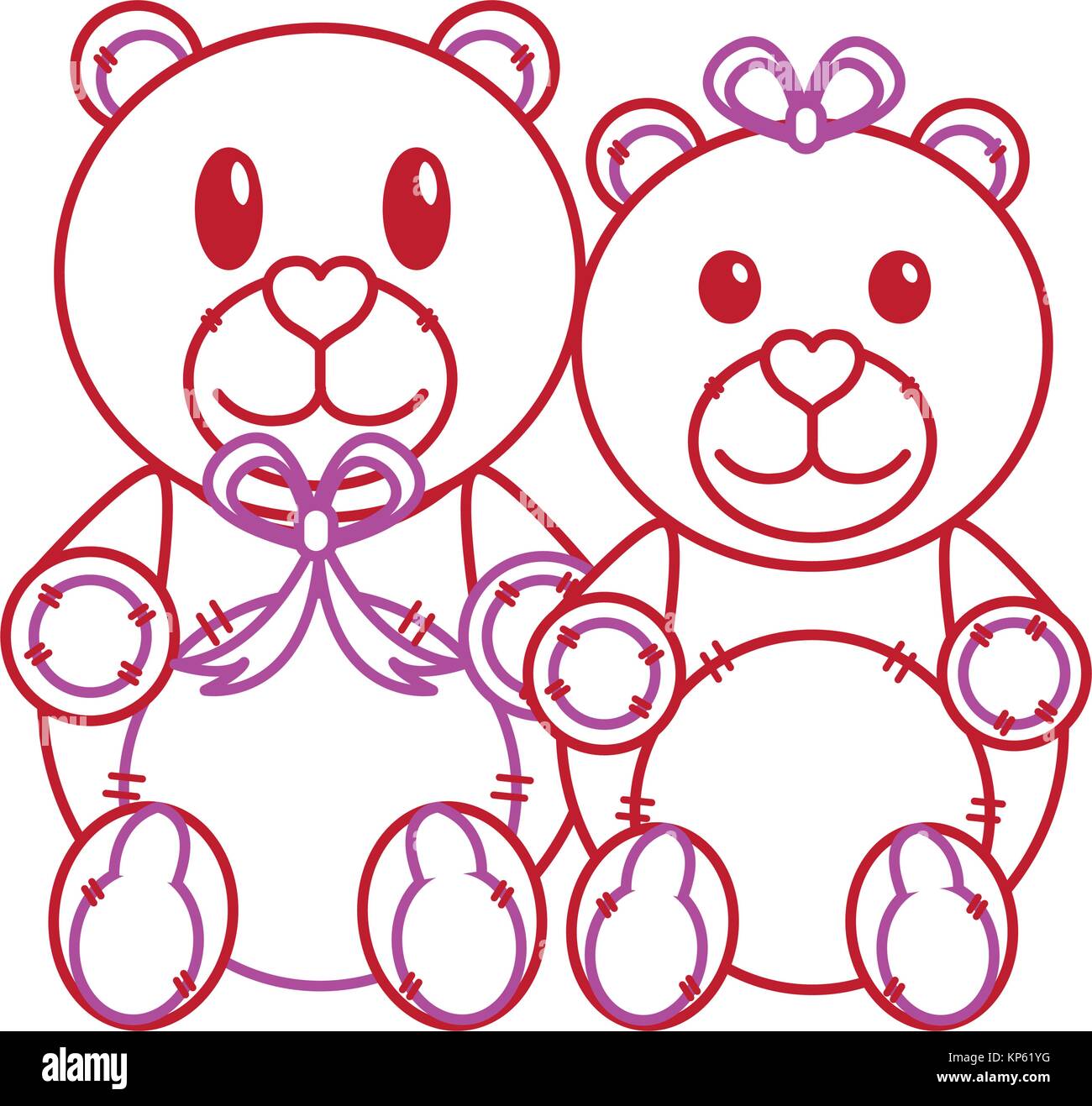 Teddy bear couple design Stock Vector Image & Art - Alamy