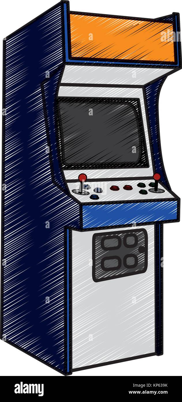 Videogame Arcade Machine Icon Vector Stock Photos Videogame