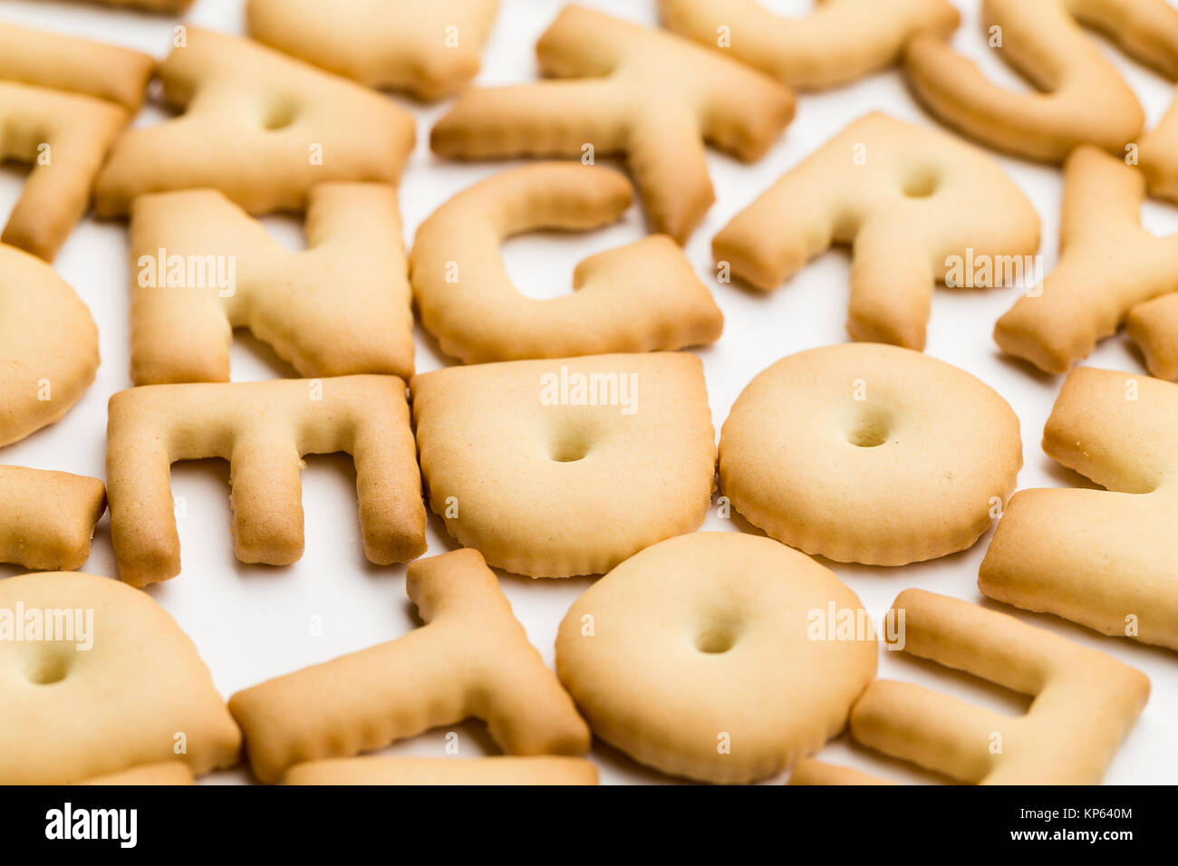 Stack of word biscuit Stock Photo Alamy
