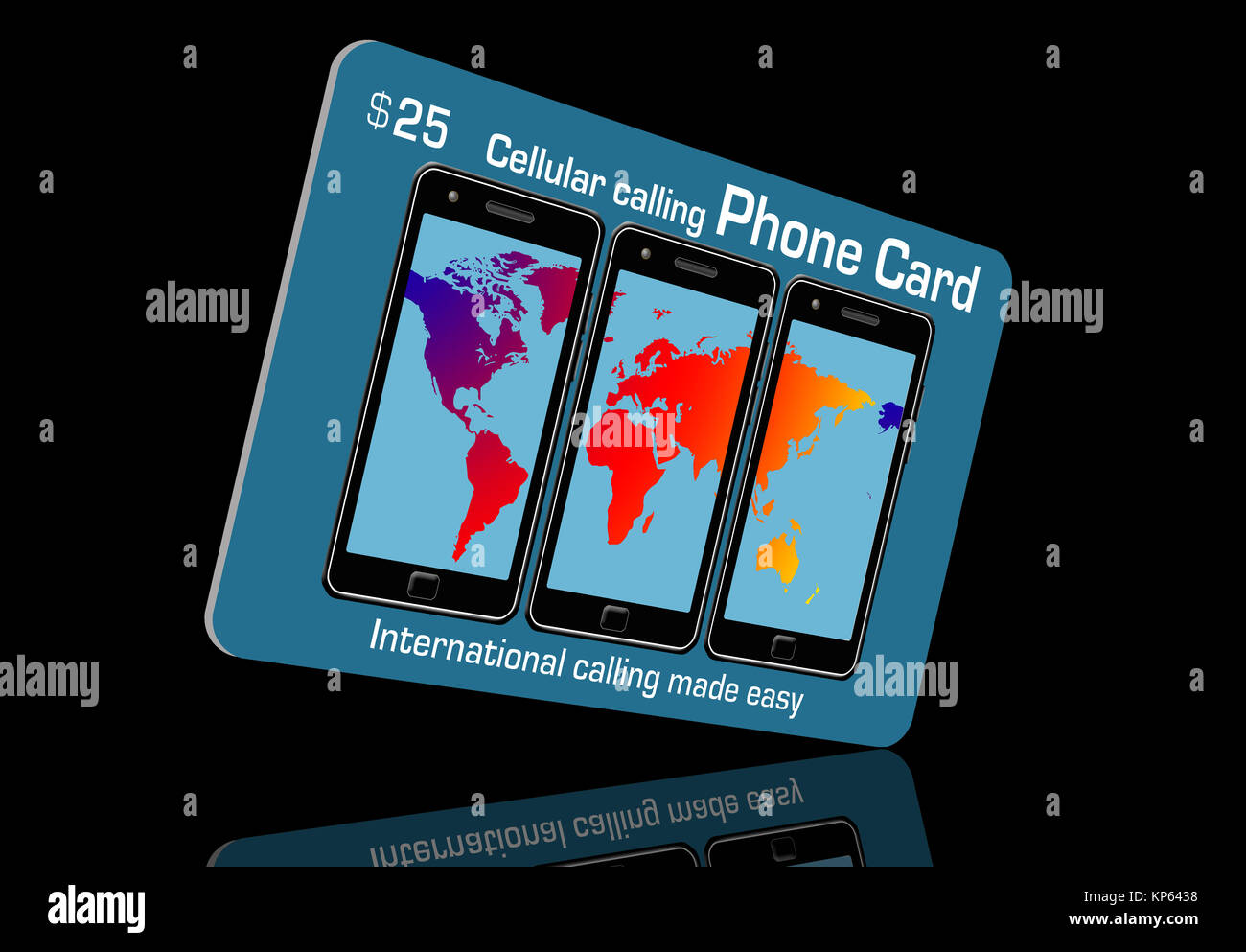 Here is a generic prepaid phone card to pay for phone calls Stock