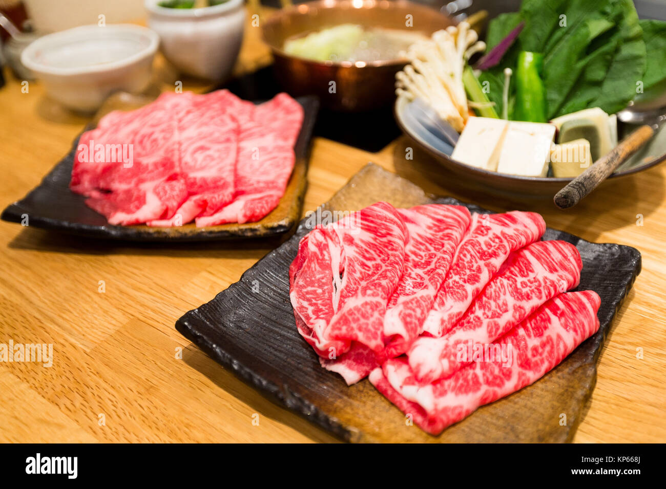 Shabu shabu meat and sukiyaki meat