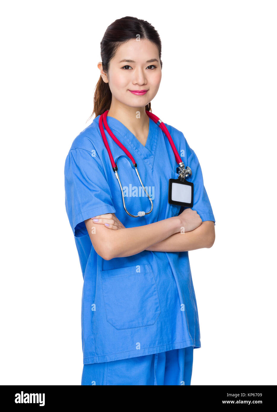 Asian female doctor cross hi-res stock photography and images - Alamy