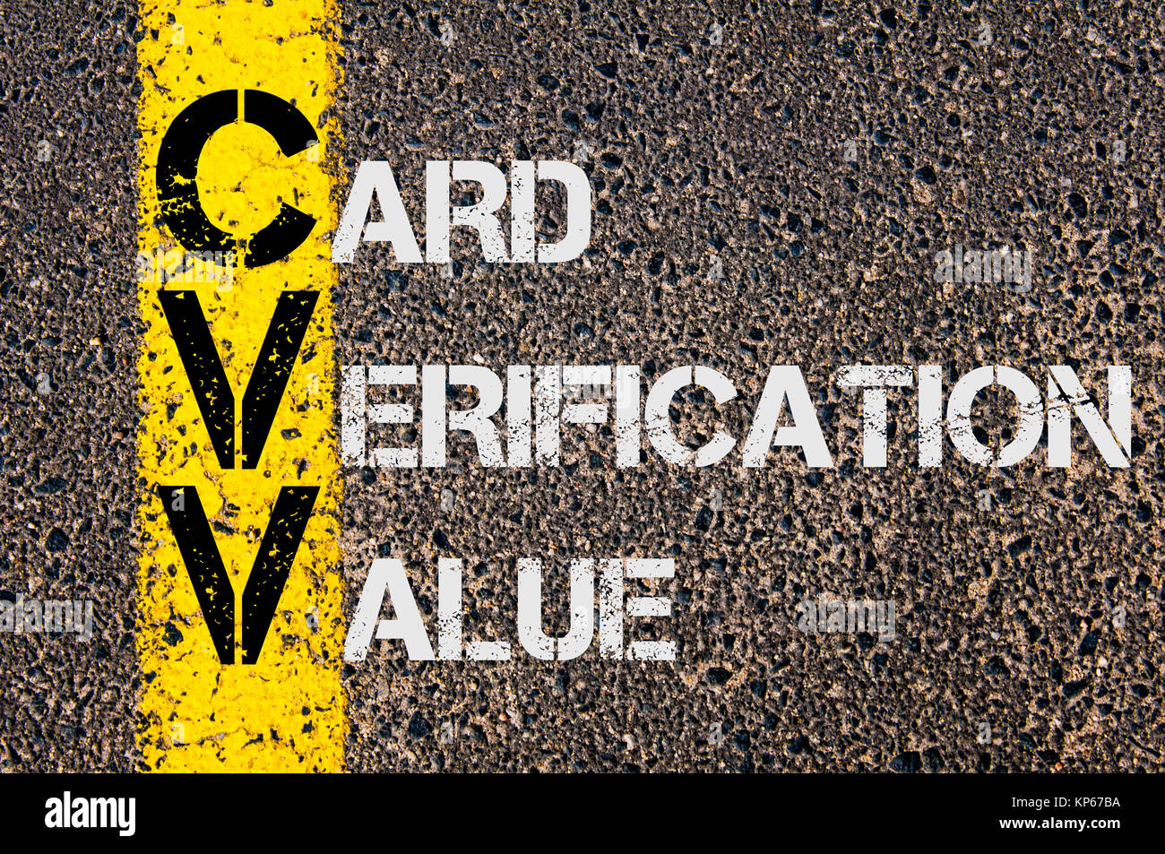 Business Acronym CVV as CARD VERIFICATION VALUE Stock Photo Alamy