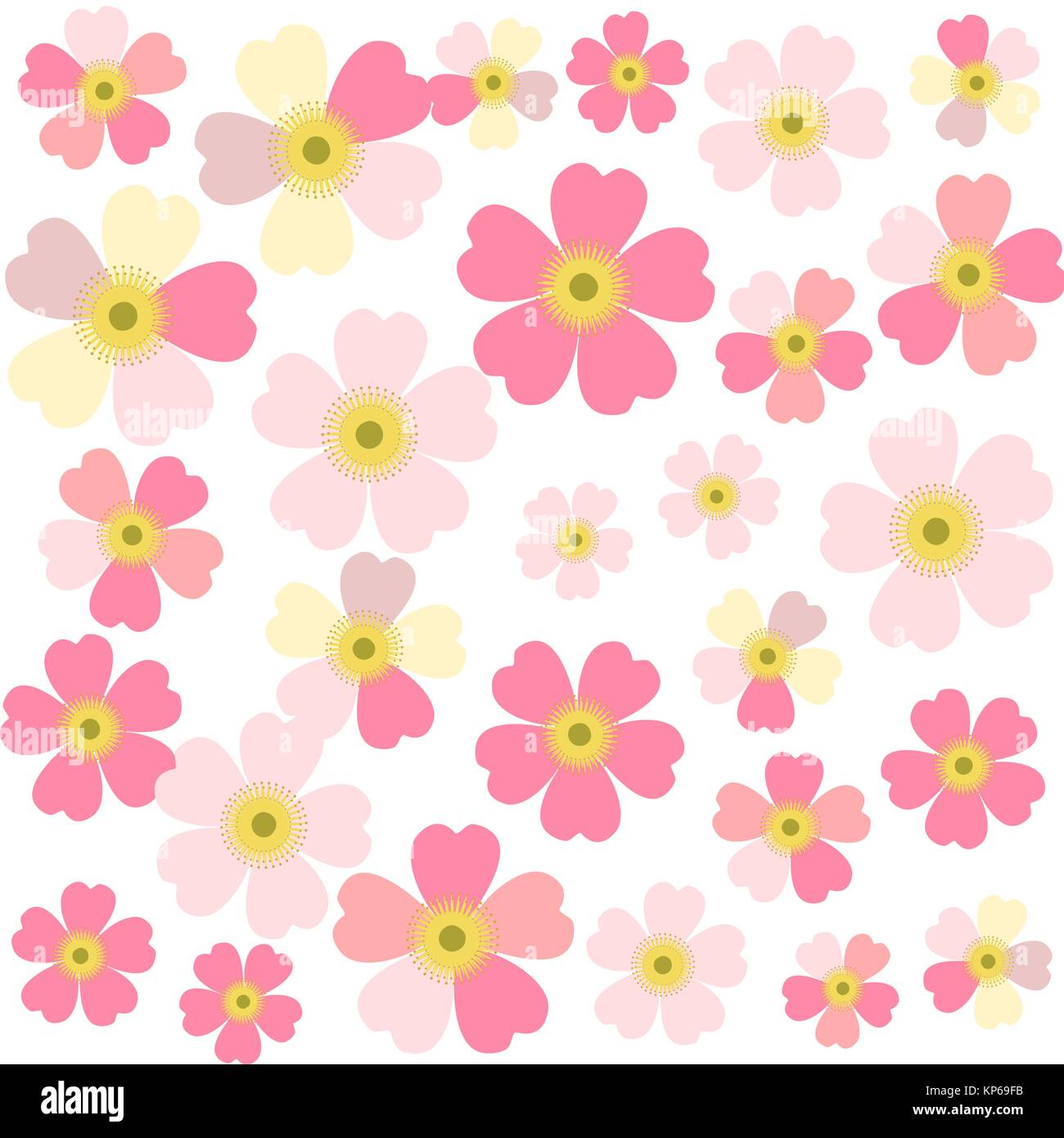 Romantic floral background. Flower. Japanese daisies Stock Vector Image