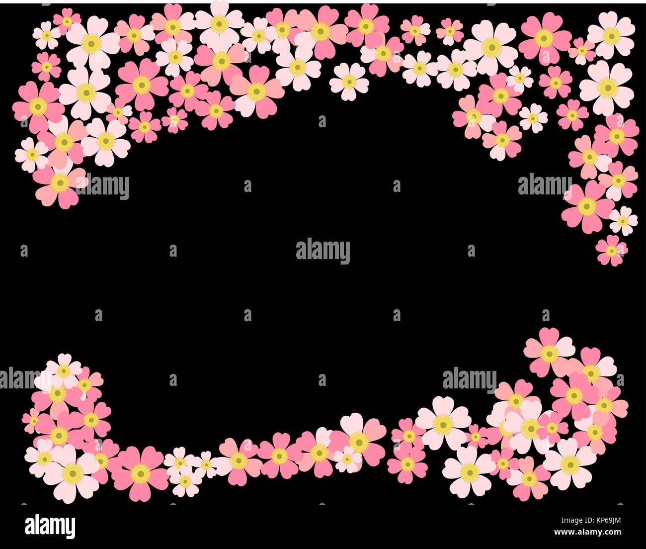 Romantic floral background. Flower. Japanese daisies Stock Vector Image