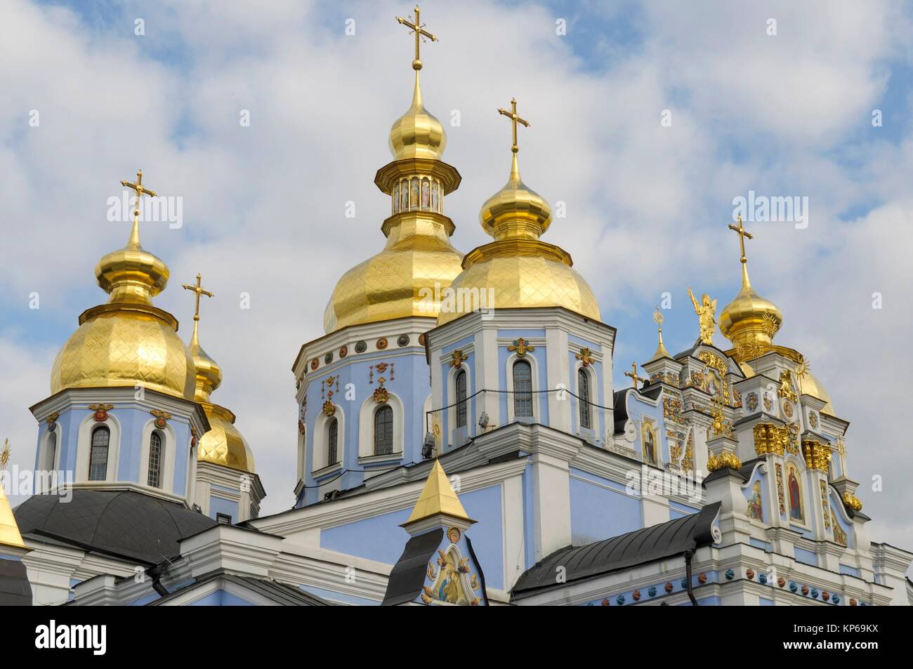 Cathedral of St. Michael´s Golden-Domed Monastery, Kiev, Ukraine, Eastern Europe Stock Photo